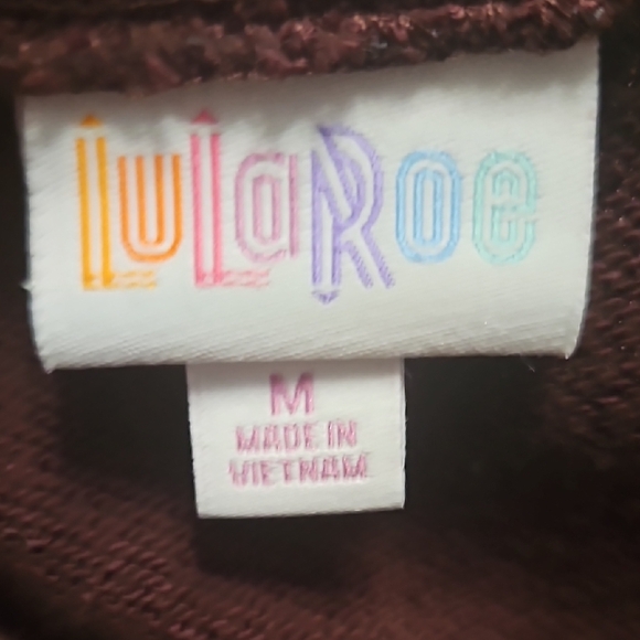 New LuLaRoe Presley Purple Cropped Moto Jacket Medium Bomber Jacket - Picture 3 of 8